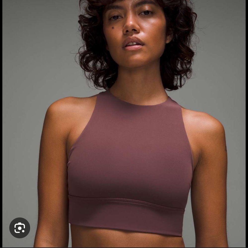 Lululemon Energy High-Neck Longline Tough Bra Dark Oxide 6